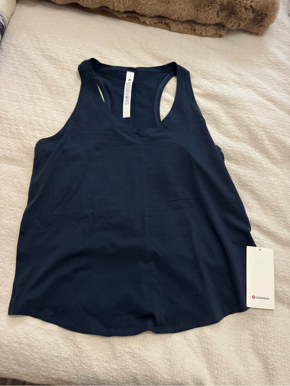 lululemon athletica Navy Scoop Neck Racerback Tank